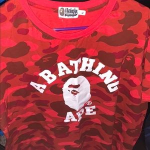 2 bathing ape shirts